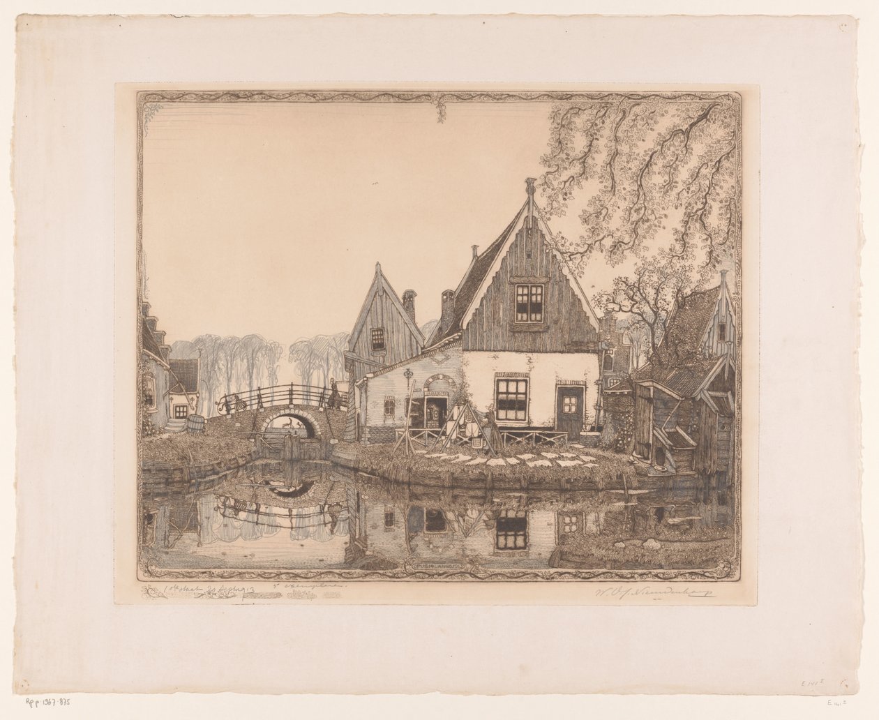 O bonito cadeado (título original sobre o objecto) de Wijnand Otto Jan Nieuwenkamp (signed by artist)