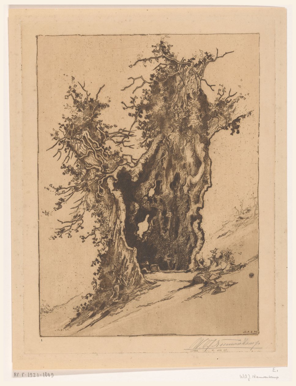Árvore oca perto de Seelisberg na Suíça
Árvore oca (título original) de Wijnand Otto Jan Nieuwenkamp (signed by artist)