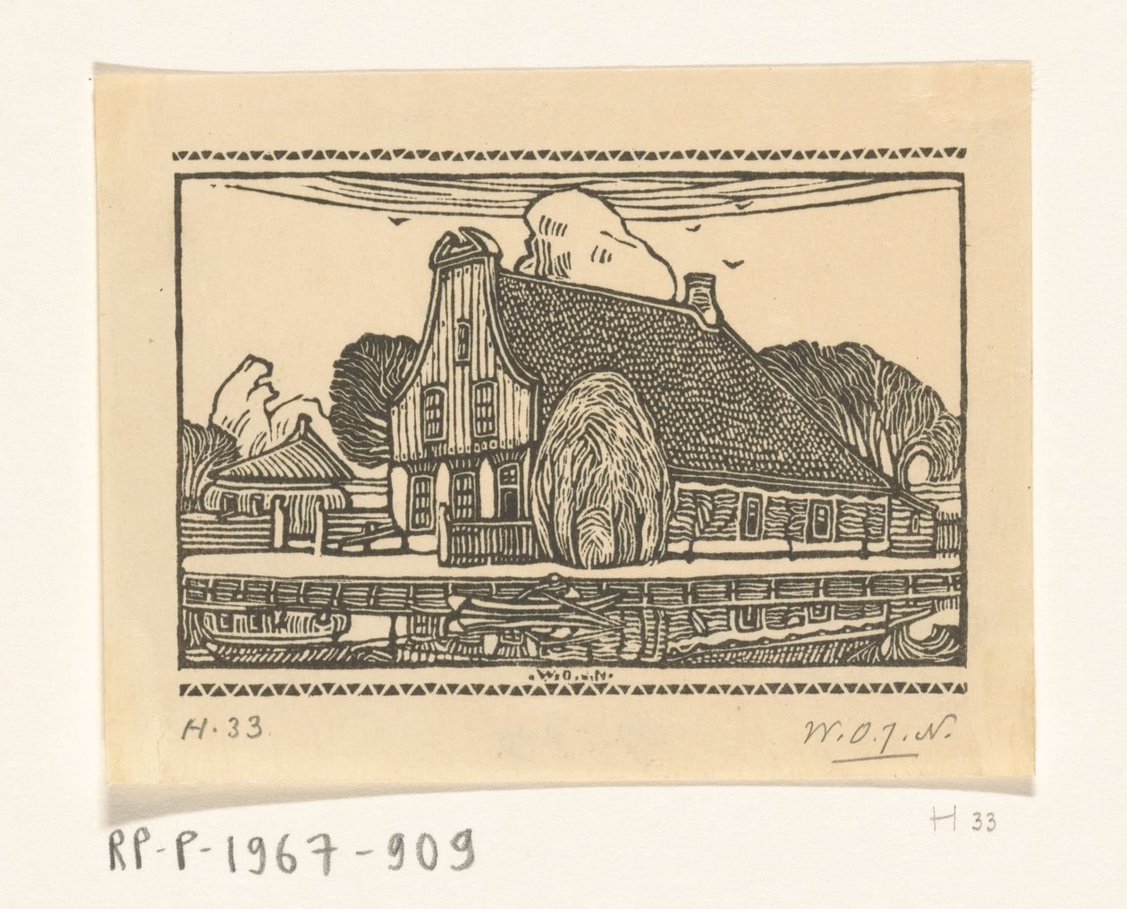 Casa com empena de madeira sobre um canal em Edam
Casa em Edam (título original) de Wijnand Otto Jan Nieuwenkamp (signed by artist)
