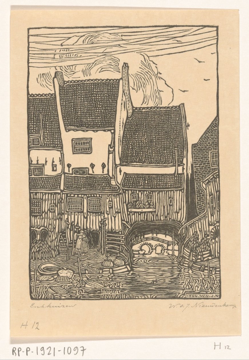 Casas no porto de Enkhuizen
Casas antigas, Enkhuizen (título original) de Wijnand Otto Jan Nieuwenkamp (signed by artist)