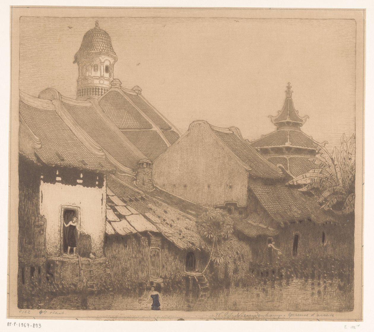 Casas junto à água em Semarang
No kampong, Semarang (título original) de Wijnand Otto Jan Nieuwenkamp (signed by artist)