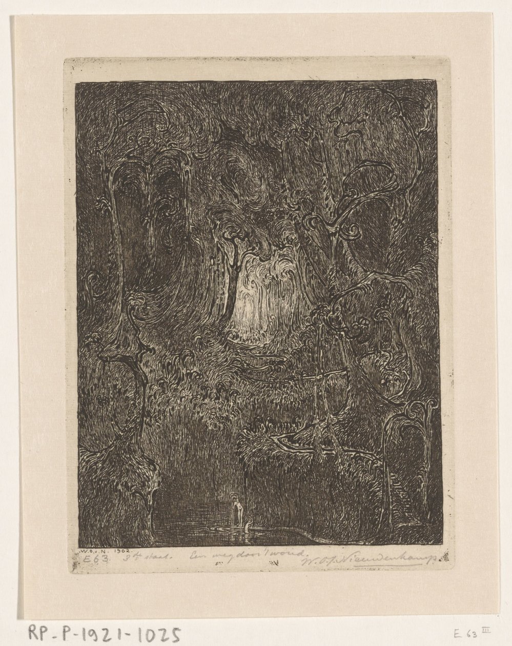 A selva em Java
Uma estrada através da floresta (título original) de Wijnand Otto Jan Nieuwenkamp (signed by artist)