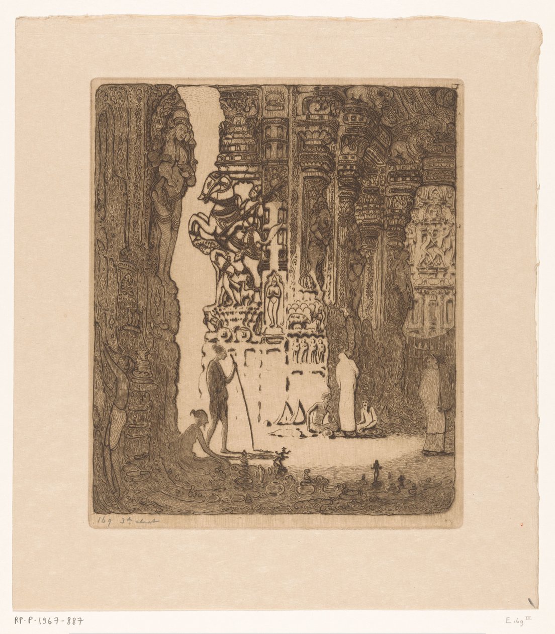 Colunas esculpidas num bazar em Madurai
Bazar, Madura (título original) de Wijnand Otto Jan Nieuwenkamp