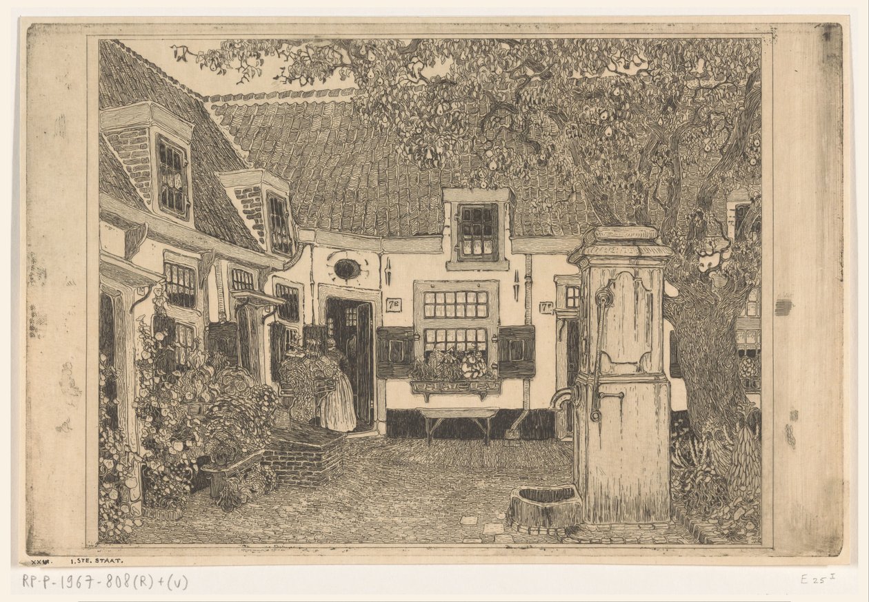 Hofje van Loo em Haarlem
O pátio pacífico (título original) de Wijnand Otto Jan Nieuwenkamp