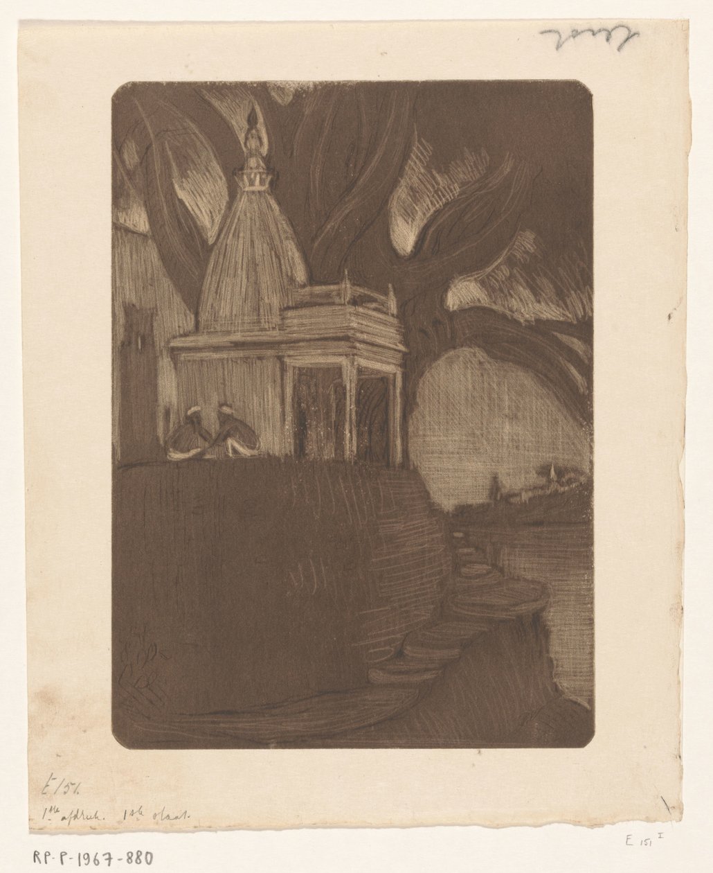Templo em Benares à noite
Sunset, Benares (título original) de Wijnand Otto Jan Nieuwenkamp
