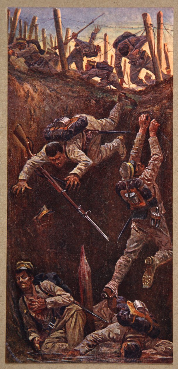 As batalhas de Liao-Yang, ilustração da &39;Manchúria: imagens da Guerra Russo-Japonesa&39;, editada por A. Martynoff, St. Petersburg, 1907 de Wiktor Mazourowsky