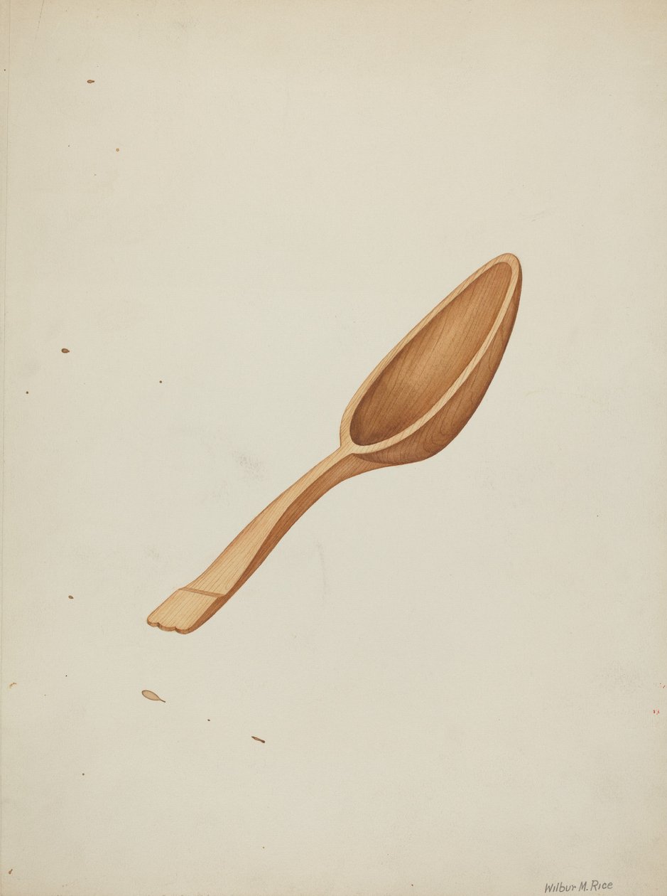 Spoon, c. 1942. de Wilbur M Rice