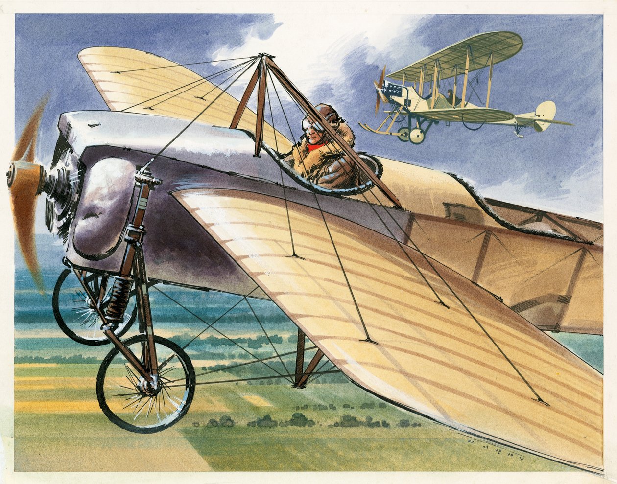 Monoplano Bleriot XI de Wilf (20th century) Hardy