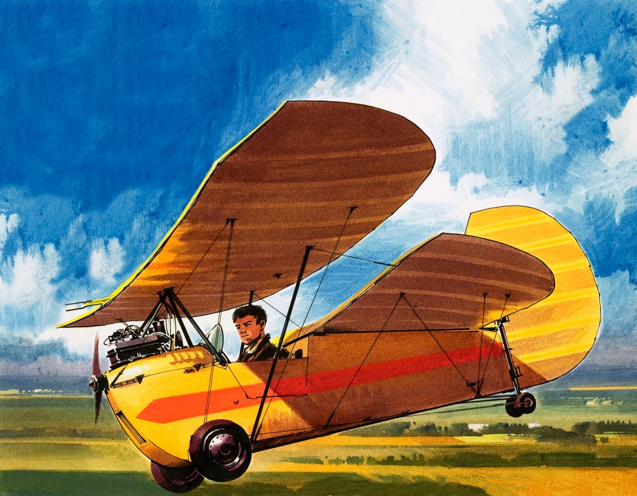 A invenção de Henri Mignet, o Pou de Ciel de Wilf (20th century) Hardy