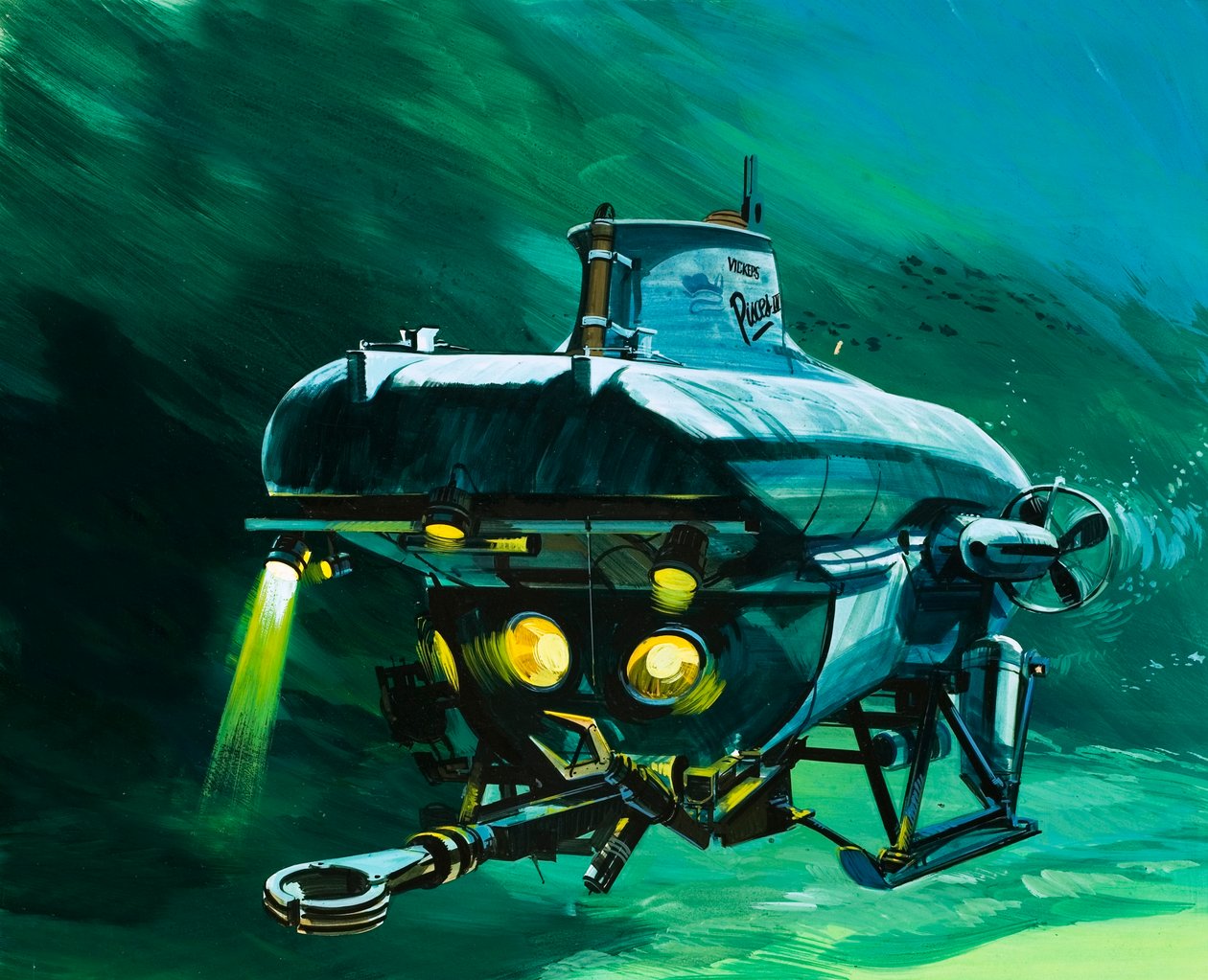 O minissubmarino Vickers de Wilf (20th century) Hardy