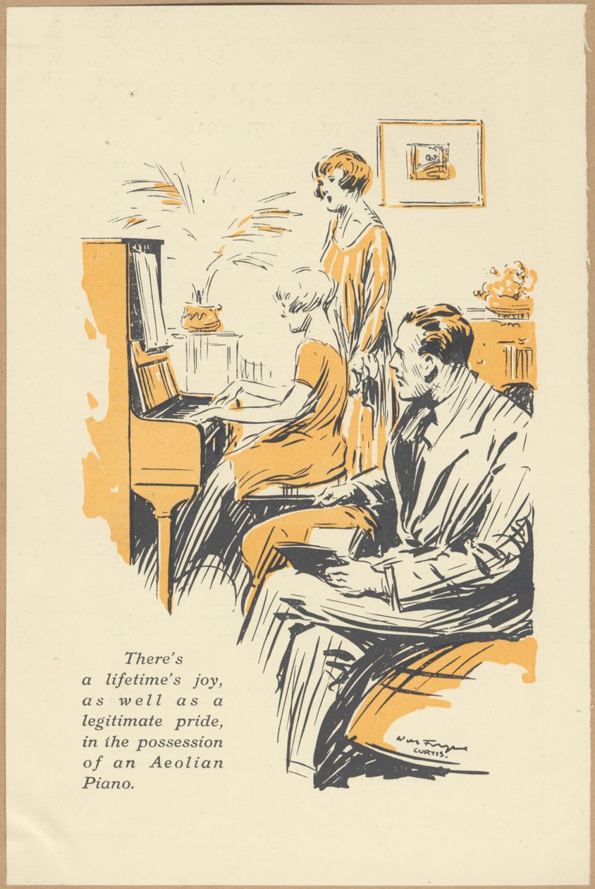 Companhia Eólia Pianolas, década de 1920 de Wilfred Fryer, Curtis Advertising Agency