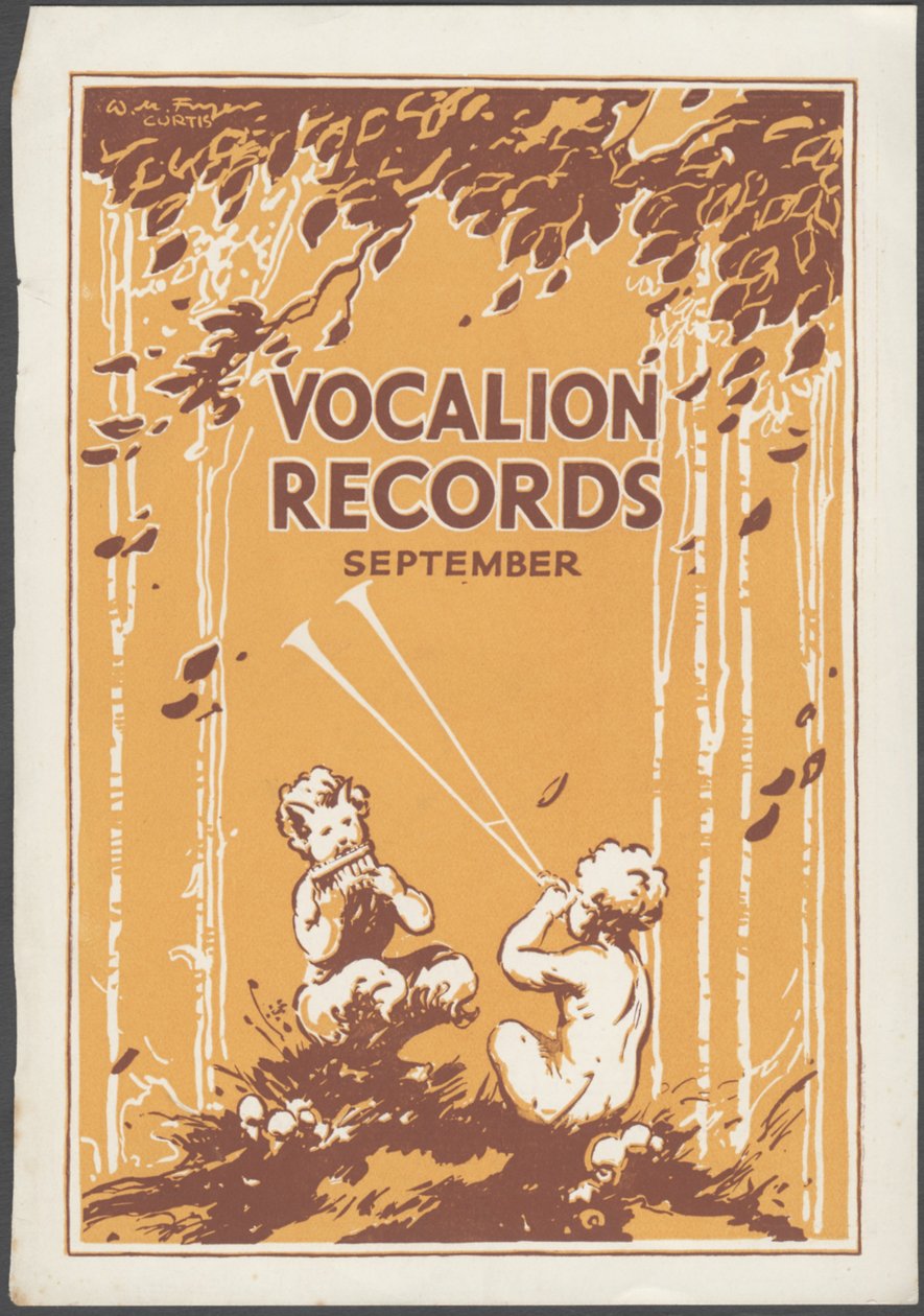 Vocalion Records Bulletin, 1920s de Wilfred Fryer, Curtis Advertising Agency