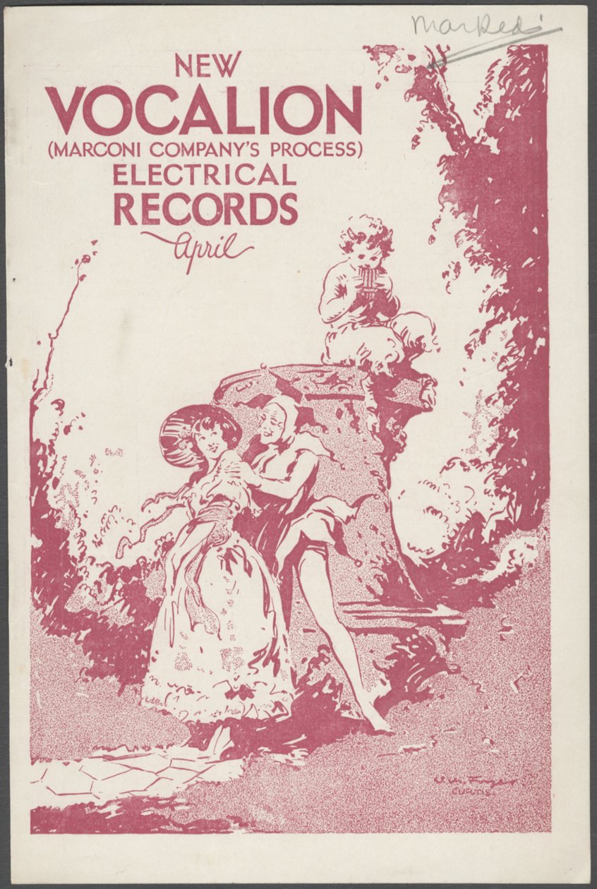 Vocalion Records Bulletin, 1920s de Wilfred Fryer, Curtis Advertising Agency