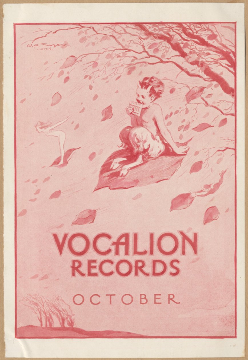 Vocalion Records Bulletin, 1920s de Wilfred Fryer, Curtis Advertising Agency