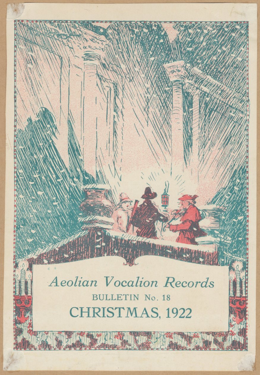 Vocalion Records Bulletin, Natal, 1922 de Wilfred Fryer, Curtis Advertising Agency