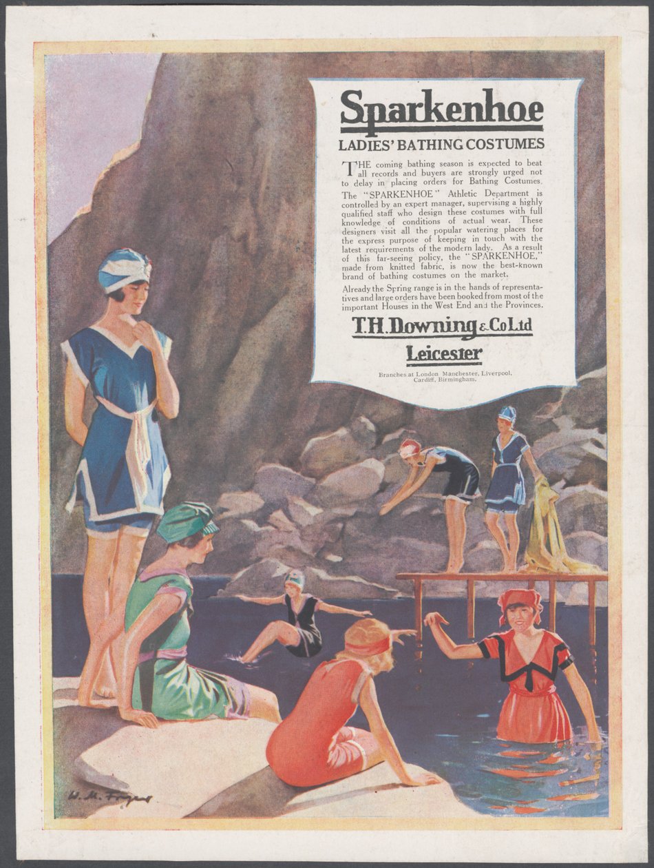 Fato de banho Sparkenhoe, c.1920 de Wilfred Fryer