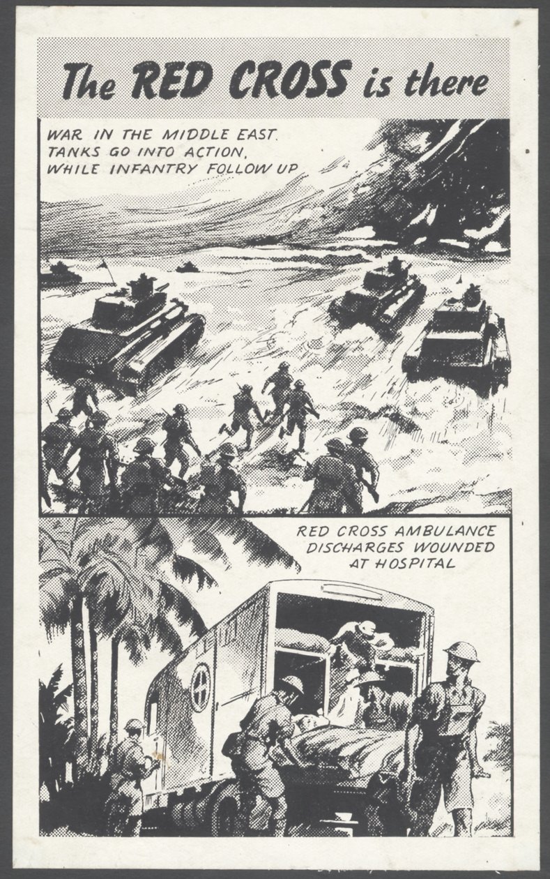 O anúncio da Cruz Vermelha em tempo de guerra, década de 1940 de Wilfred Fryer