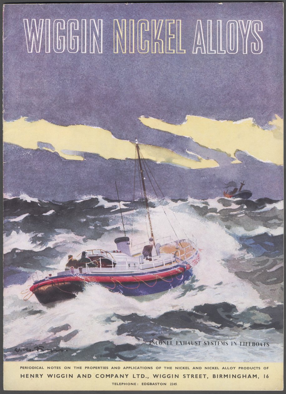Wiggin Nickel Alloys, década de 1960 de Wilfred Fryer