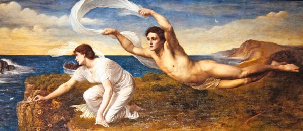 Boreas e Corithyia, c.1890 (óleo sobre tela) de Wilfred Gabriel de Glehn