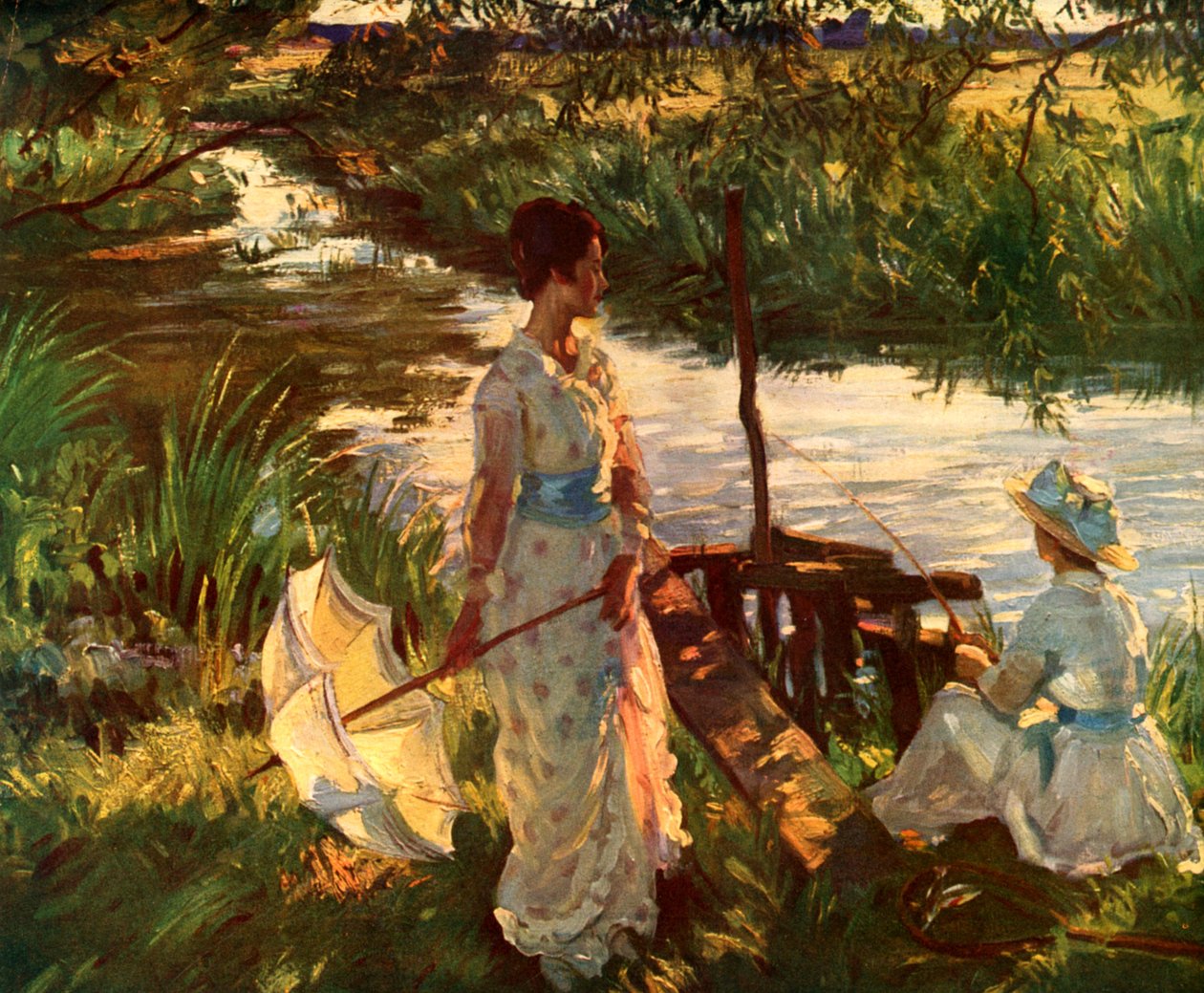 Pesca, Placa de livro de Wilfred Gabriel de Glehn