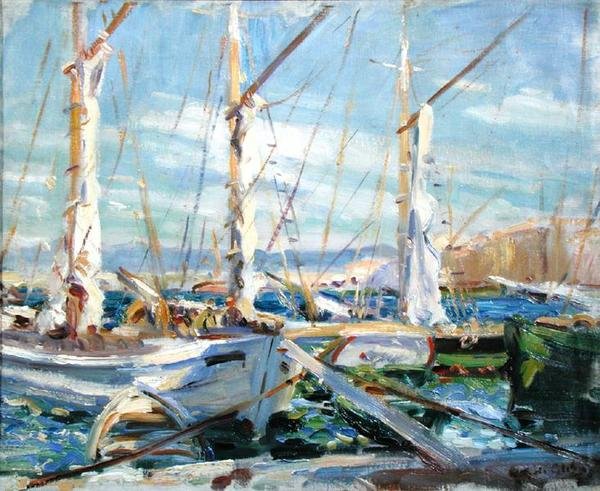 St. Tropez (óleo sobre tela) de Wilfred Gabriel de Glehn
