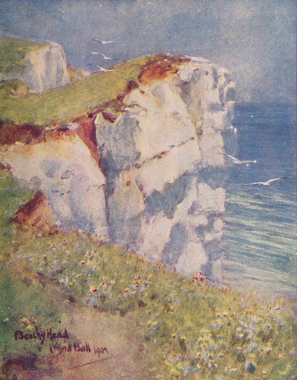 Beachy Head, 1910 de Wilfrid Williams Ball