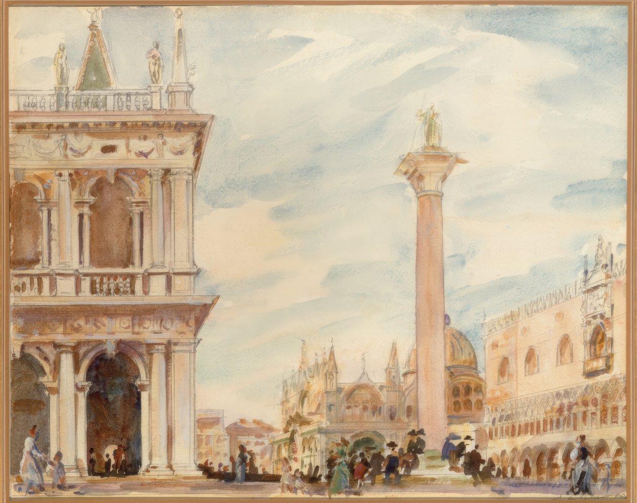 A Piazzetta, Veneza de Wilfrid de Glehn