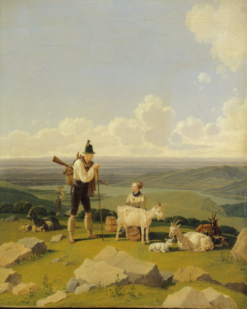 O caçador de veados, 1826 de Wilhelm Alexander Kobell