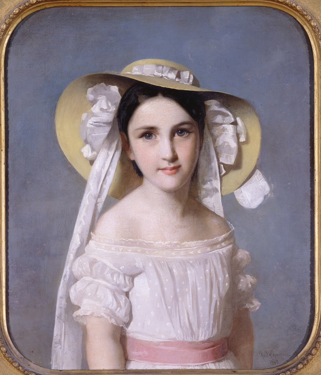 Retrato da senhorita Emily Leo, 1849 de Wilhelm Auguste Rudolf Lehmann