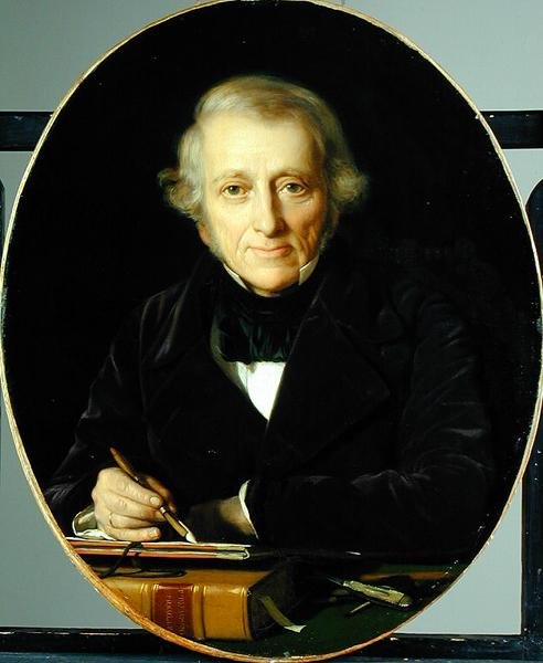Retrato do artista Leo Lehmann (1782-1859), 1851 de Wilhelm Auguste Rudolf Lehmann