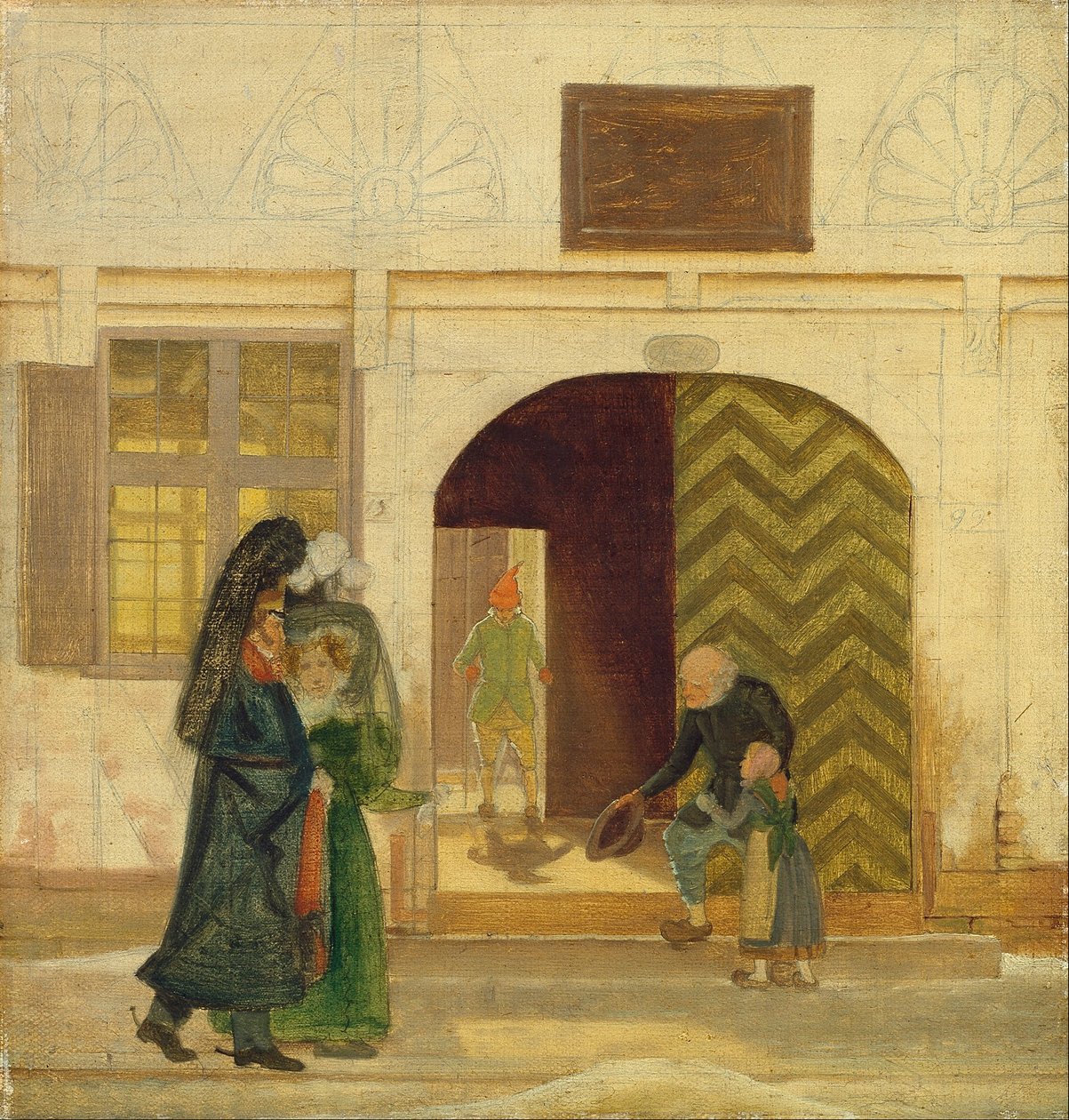 Fora da casa pobre de Odense. de Wilhelm Bendz