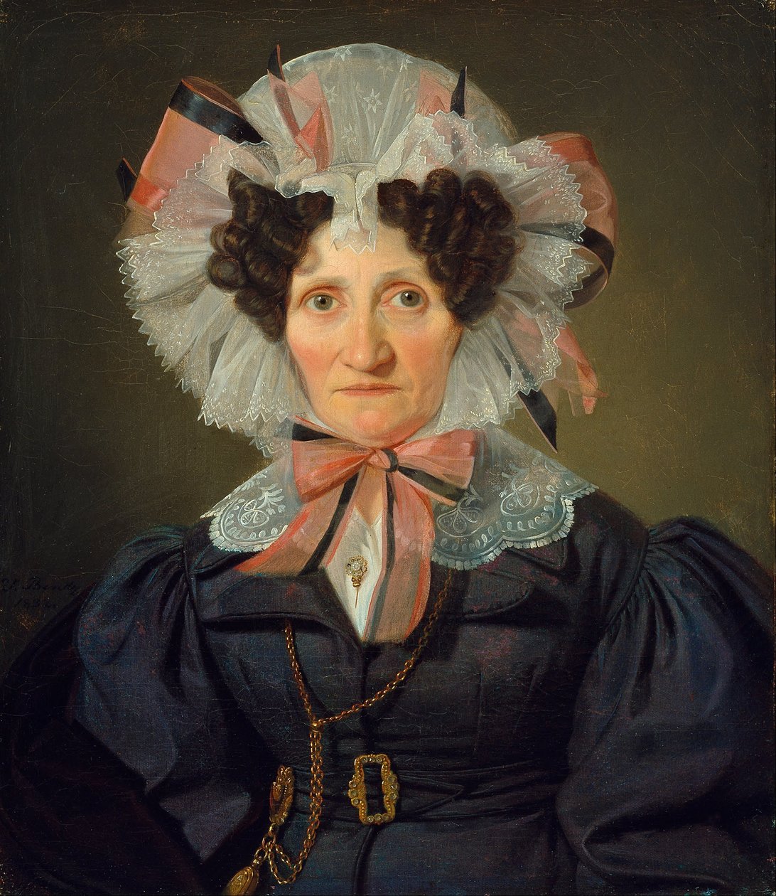 Retrato de uma mulher idosa. de Wilhelm Bendz