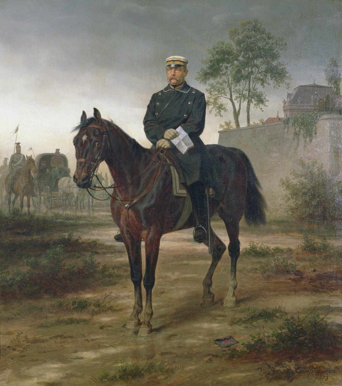 Bismarck antes de Paris, 1873 de Wilhelm Camphausen