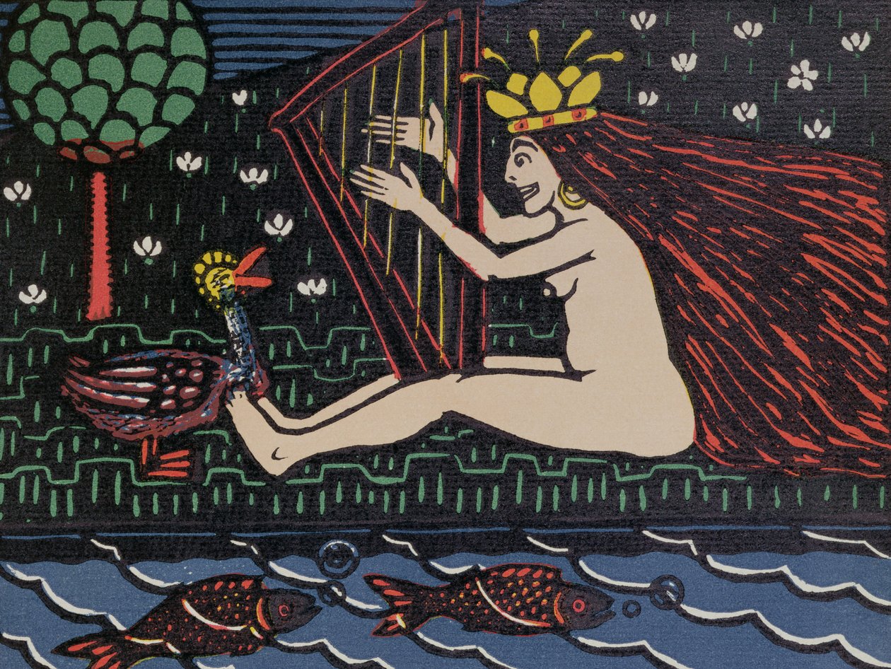 A bruxa, c.1900 (impressão) de Wilhelm Laage