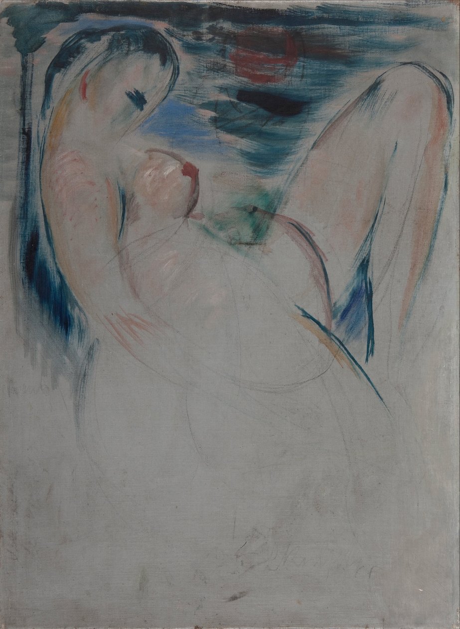 Nu feminino reclinado de Wilhelm Lehmbruck