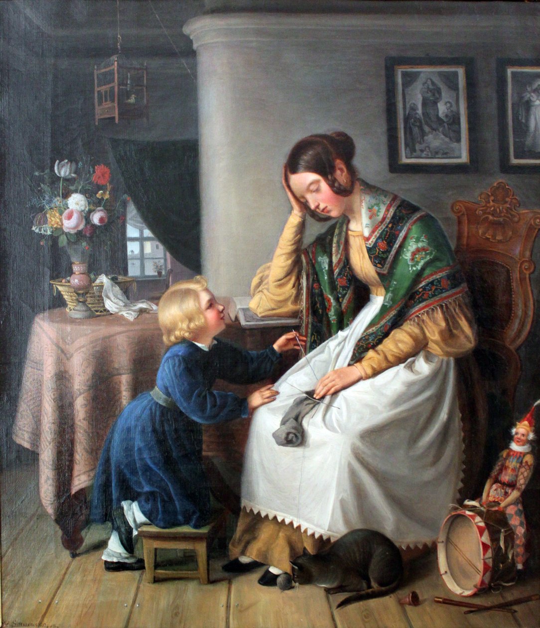 O knitter caído de Wilhelm Schumann