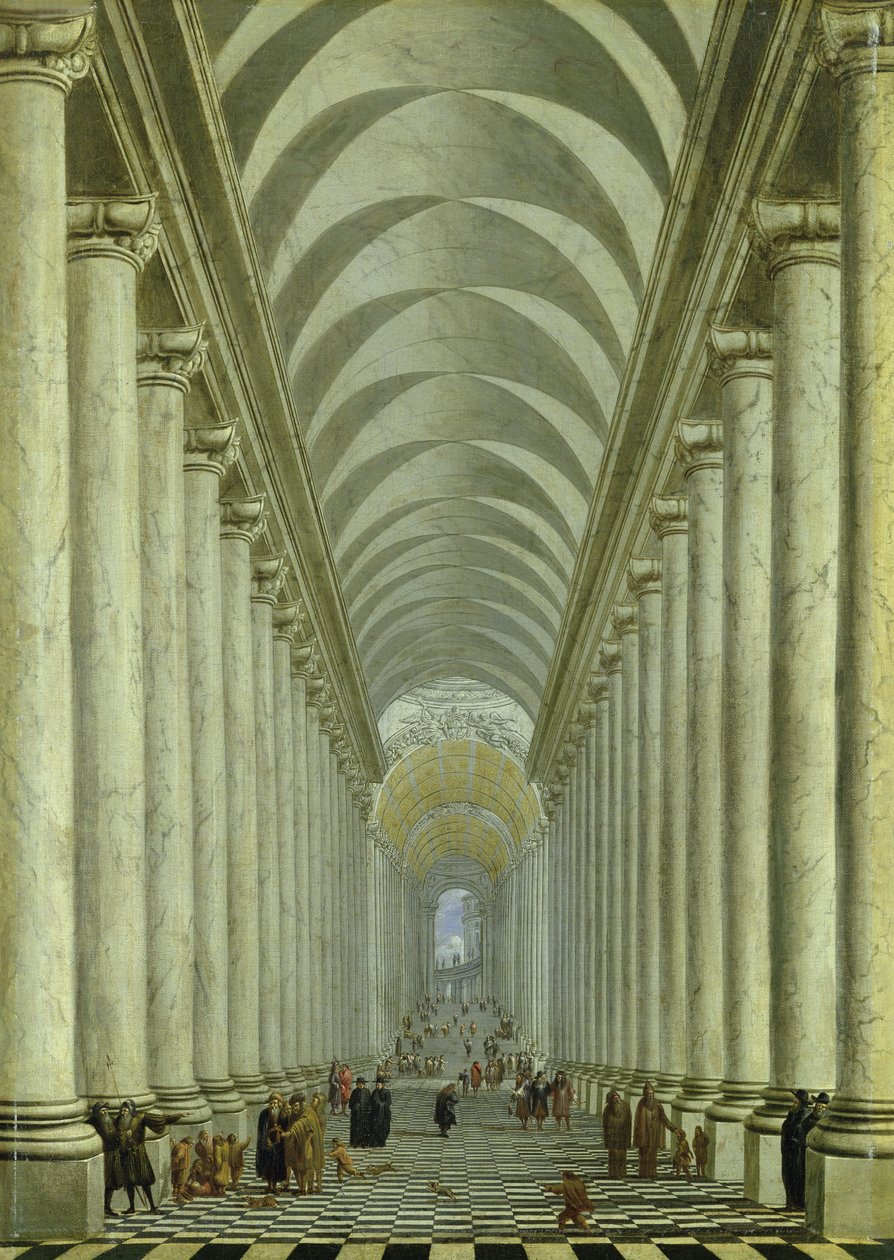 Escada interior renascentista, 1667 de Wilhelm van Ehrenberg