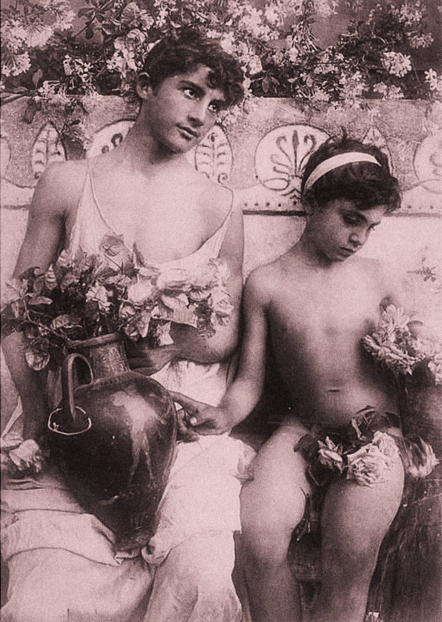 Estudo de dois meninos, Sicília, C.1900 de Baron Wilhelm von Gloeden