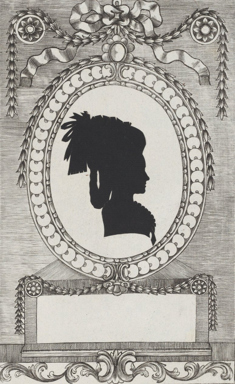 Silhueta da Condessa Lodroni, 1784-1834. de Wilhelm Ackermann