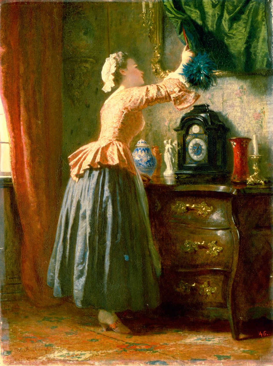 Uma empregada doméstica, século XIX. de Wilhelm Amberg