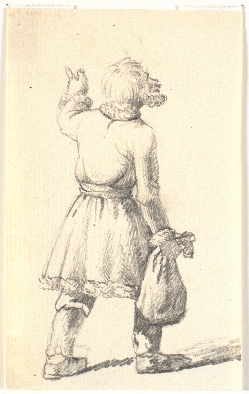 Homem andando com saco de Wilhelm Bendz