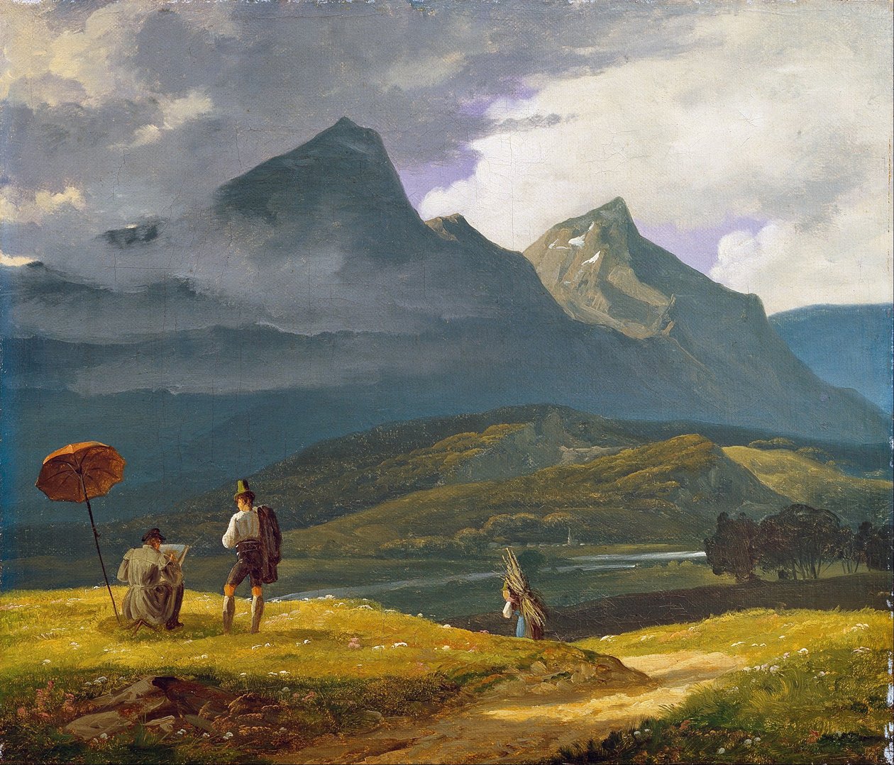 Paisagem montanhosa de Wilhelm Bendz