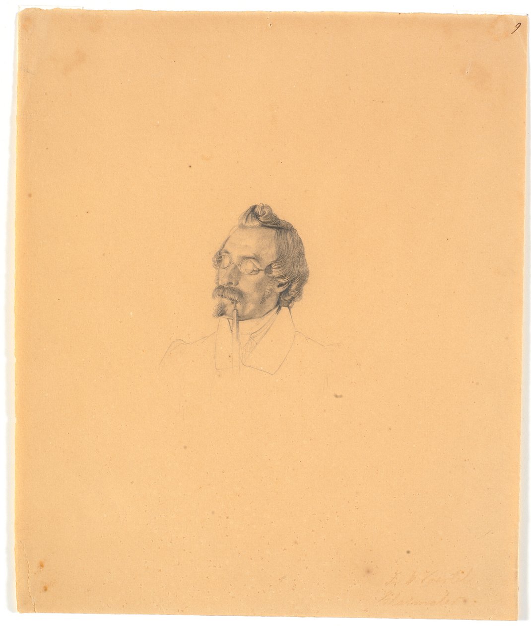 Porträt des Glasmalers Friedrich Vörtel de Wilhelm Bendz