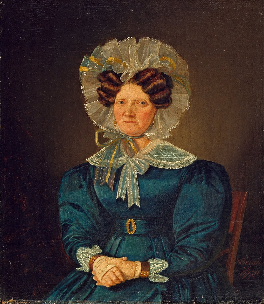Retrato de Mette Sophie Fuglsang, tia do artista de Wilhelm Bendz