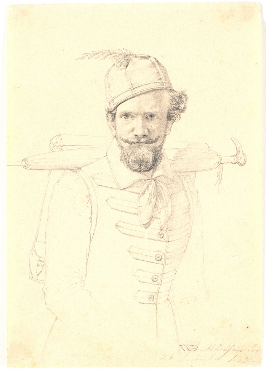 Autorretrato com espinhos de Wilhelm Bendz