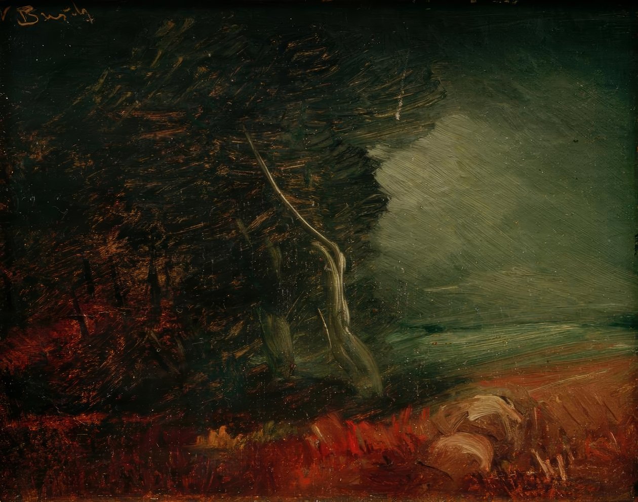 Borda sombria da floresta (fogo de batata) de Wilhelm Busch