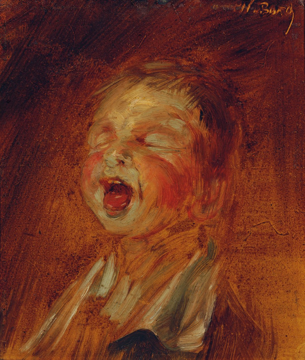 menino gritando de Wilhelm Busch