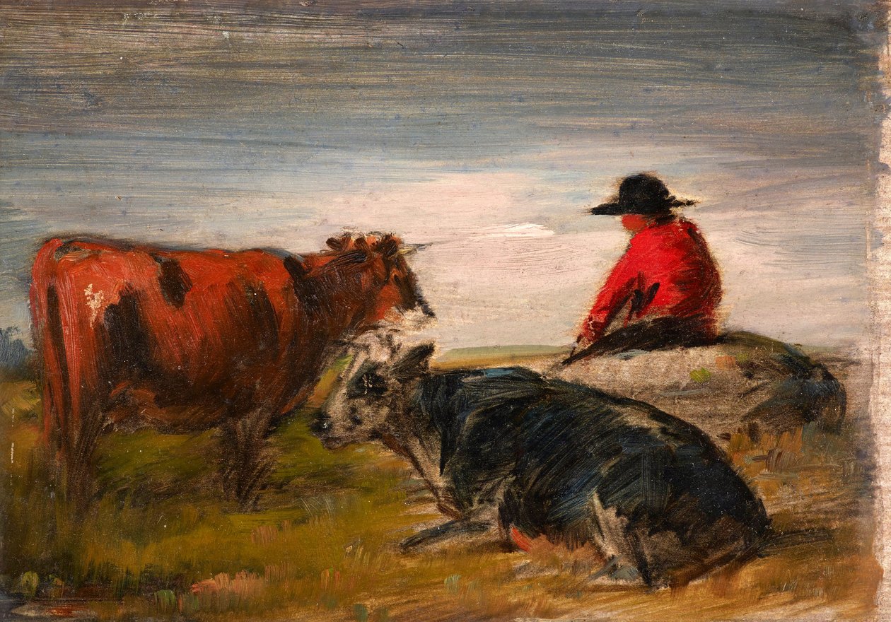 Pastor com vacas de Wilhelm Busch