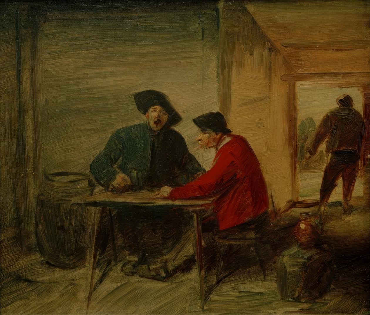 Cooperadores na taverna de Wilhelm Busch
