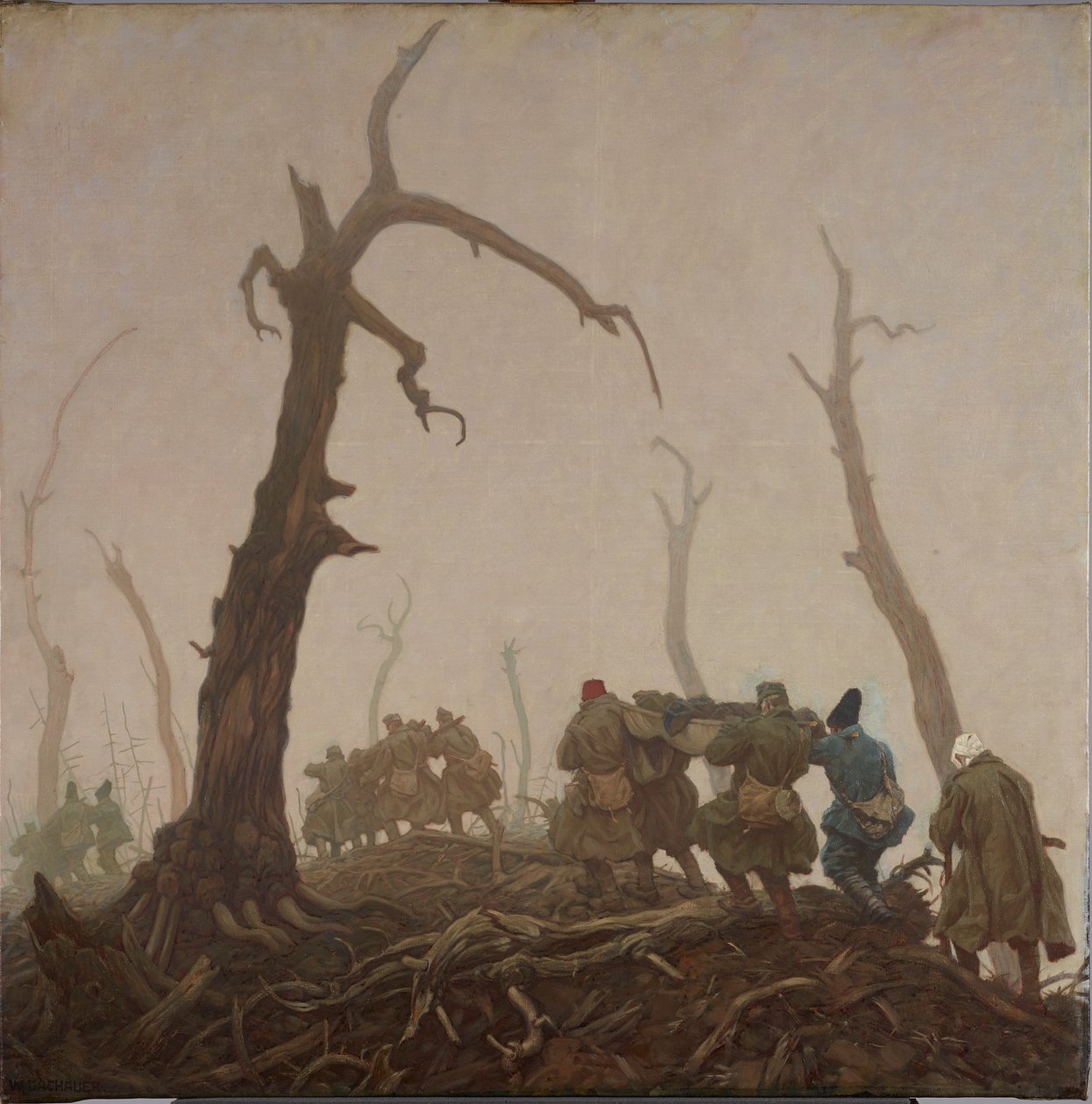 transporte de feridos de Wilhelm Dachauer